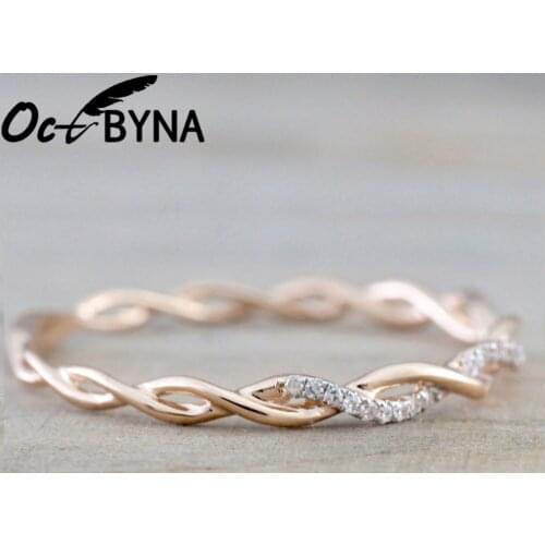 Octbyna Women's Gold Rings