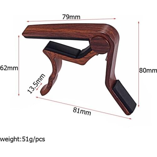 Durable Guitar Capo Heavy Duty Aluminium Alloy For 6-String Acoustic Guitar