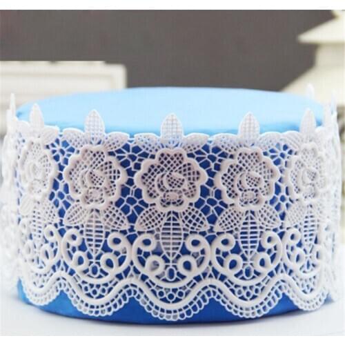 Pink Rose Fondant Cake Decoration Mold Fondant Lace Pad Fondant Cake Chocolate Decoration Mold