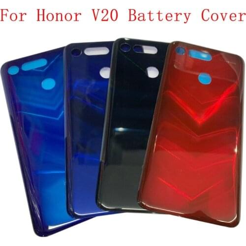 Housing Case Back Glass Battery Cover Rear Door Panel For Huawei Honor V20 View 20 Back Glass Cover Replacement