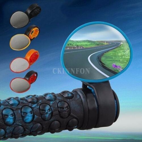 500Pcs/Lot 4 Colors Mini Bicycle Wristband Mirror 360 Degree Rotate Rearview Handlebar Glass Mirror Bike Bicycle Cycling