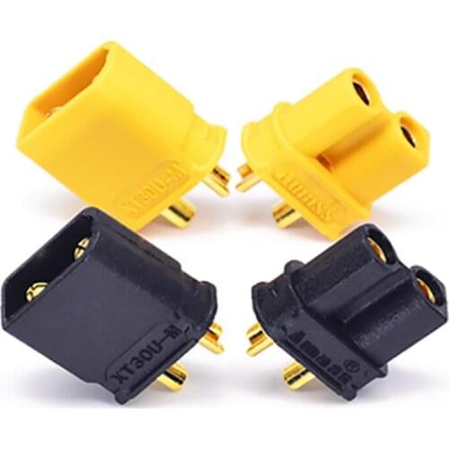 10/20 piece Amass XT30U male and female yellow black mini male and female bullet connector high current aviation plug connector