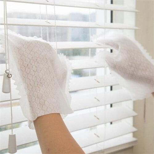10PCS Disposable Fish Scale Cleaning Duster Gloves For Household Window Grooves Glass Scrubber Bathroom Kitchen Convenience
