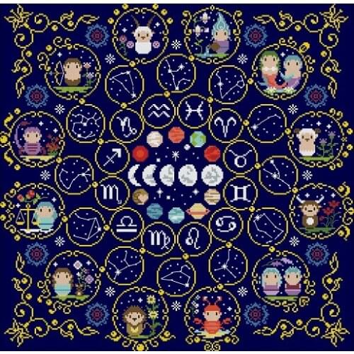 100% egypt cotton threads Genuine Product Egypt Long-staple Cotton Self-Made cross stitch kits Suite Chinese Zodiac Figure