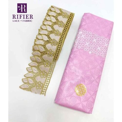 100% Cotton Embroidered Ribbon For Crafts For Sewing Celebration Birthday Party Dresses Latest Style Bazin Riche Gextczer Lace