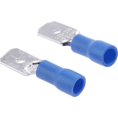 100pcs 16-14AWG Male Female Spade Terminal Kit Insulated Circuit Connection