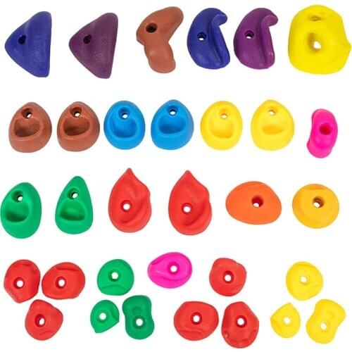 30PCS Rocking Climbing Playground Wall Climbing With Mounting Screws And Hardware Kids Indoor and Outdoor Play Set