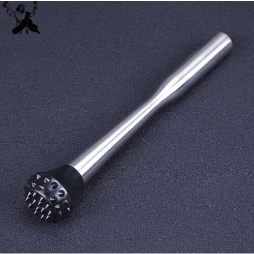 25cm Bar Cocktail Muddler Mojito Sharp Wolf Teeth Stainless Steel Bar Mixer Barwares Mojito Drink