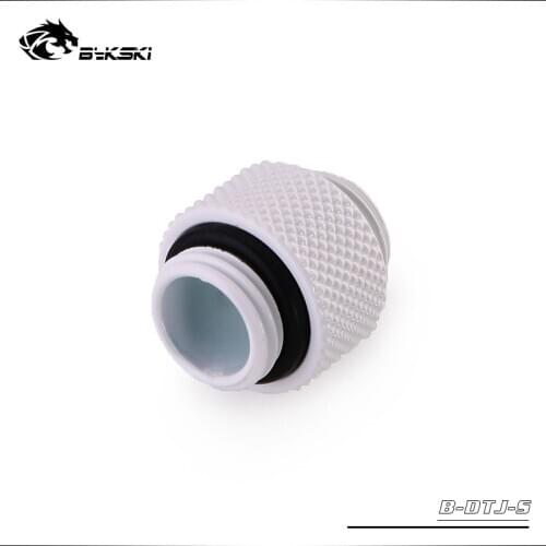 Bykski male to male connector G1/4 hard tube split cooling build fittings Silver Black,White,Gold,Red,Blue B-DTJ-S fitting