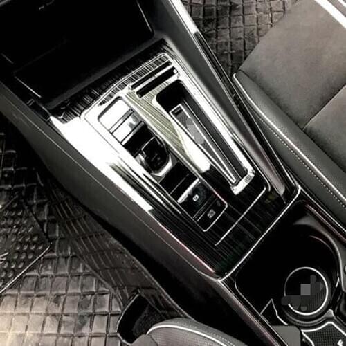 For Volkswagen Golf 8 MK8 R 2021 2022 Carbon Fiber Gear Shift Panel Cover Car Decoration Trim Interior Accessories Car Styling