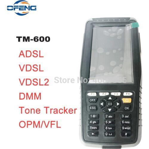 TM-600 VDSL VDSL2 Tester ADSL WAN & LAN Tester xDSL Line Test Equipment With Basic Version DMM + Tone Tracker + OPM/VFL Function