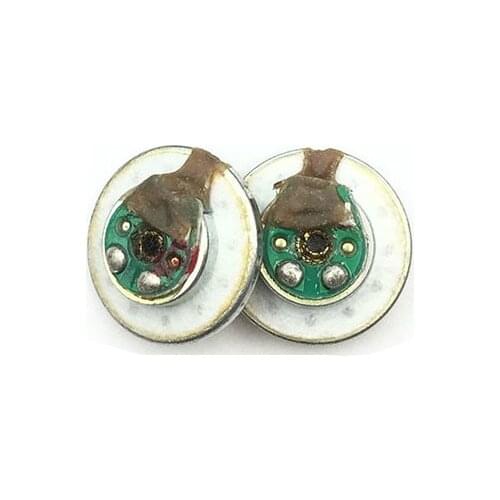 Hifi 15mm Earphone Speaker Unit 32ohm Deep Bass Headset Driver Headphone Speaker Repair parts Sound Good New Arrivals 2pcs