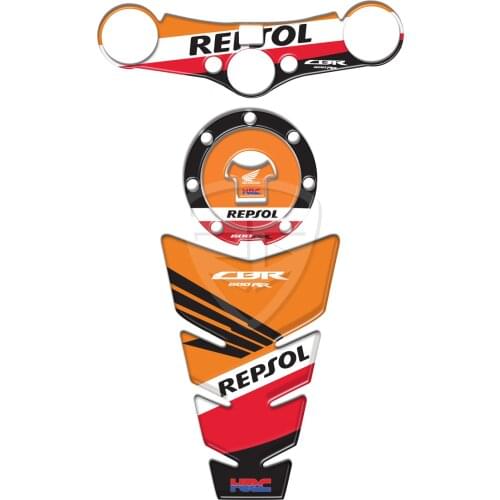 Honda Repsol 600rr Motorcycle 3D Tank Pad Protective Decal Sticker For Honda 600RR Repsol