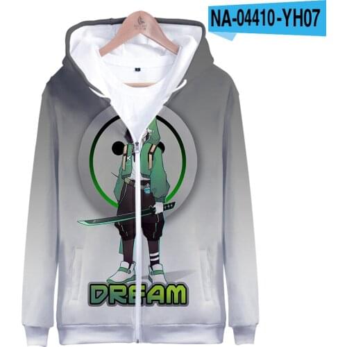 DreamWasTaken 3D Printed Zipper Hoodies Sweatshirts Women Men Tops Autumn Kids Hooded Fashion Hip Hop Girls Streetwear Clothing