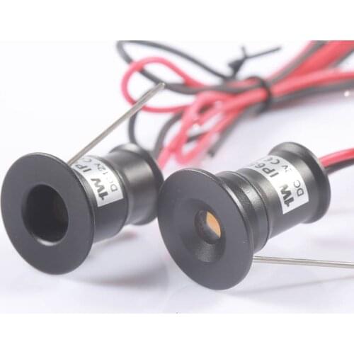 IP65 1W 15mm Mini Ceiling Spotlight LED Recessed Spot Lighting 12V Marine Boat Cabinet Furniture Bulb Lamp