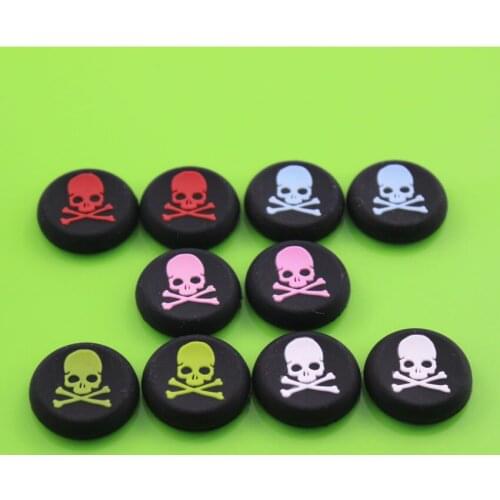 JCD [50PC/ LOT] Wholesale Price For Skull Head Silicone Controller Joystick Cap for Playstation 4 PS4 cap cover