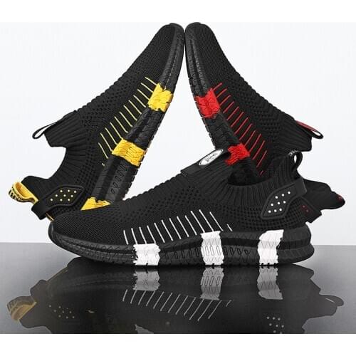 Summer Breathable Mens Casual Shoes Mesh Male Sneakers Fashion Platform Lightweight Weave Students Trainers Hot Sale Size 39-44