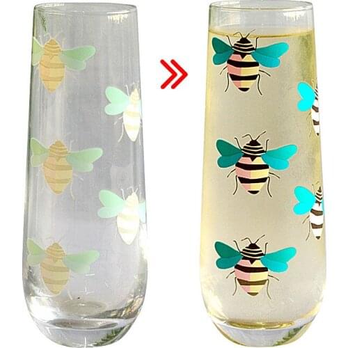 Cold Water Cup Hotel Wedding Advertising Cup Banquet Festive Gift Color Changing Cup Coffee Mugs Glass Cup