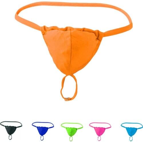 Mens sexy underwear Male thong and G string u bag rings ZJH028t