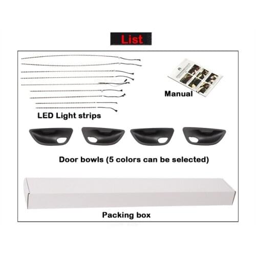 Ambient Light Set For BMW 5 series F10 F11 F18 Interior Decorative LED 4 Doors Bowls Light Stripes Blue Orange 2 Color 2010-2017