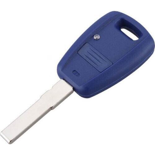 New 1 Button Uncut Blade Remote Key Shell Case For Fiat Punto Doblo Bravo Fob Blue Blank Car Cover 10PCS/lot+Free Shipping