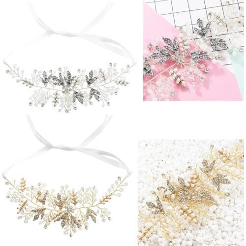 New Design Pearl Crystal Flower Headband For Women Gold Silver Color Hair Accessories Handmade Bridal Hairband Jewelry
