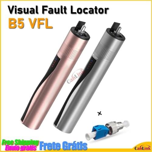 B5 New Brand 5km Visual Fault Locator 10Km VFL 20Km Red Light Source 30Km Lithium Rechargeable SC/FC/ST LC Connector