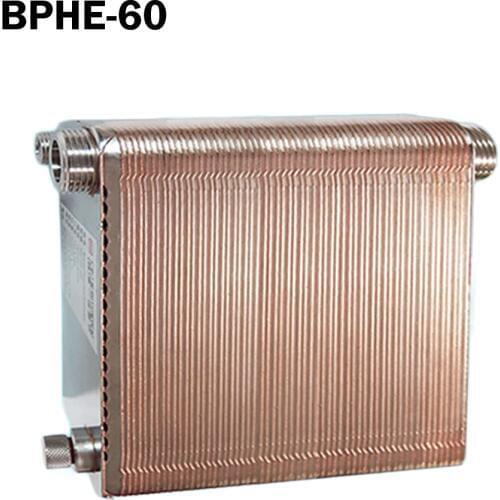 60 plates SUS304 Stainless Steel Brazed Plate Heat Exchanger,recirculating chiller