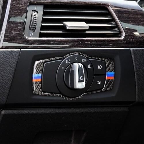 It Is Suitable For BMW 2005-2012 3 Series The Carbon Fiber E90 E92 E93 Modified 320i 325i Headlight Switch Trim Frame
