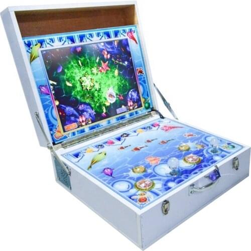 Portable Kids Mini Fishing Game Shooting 2 Player Fish Hunting Arcade Machine Coin-operated Fish Game Table