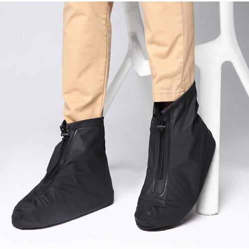 Men Women Shoes Covers for Rain Flats Ankle Boots Cover PVC Reusable Non-slip Cover for Shoes With Internal Waterproof Layer