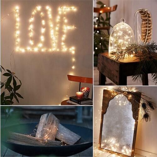 Christmas Decorations for Homefor 2020 New Year , Garland Fairy String Light for Christmas Ornaments Christmas Tree Decoration