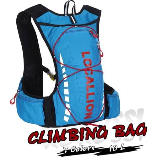 Outdoor Sport Bag 10L Professional Cycling Bicycle Bike Backpack Packsack Running Backpack Fishing Vest Bag Hydration Pack LK508