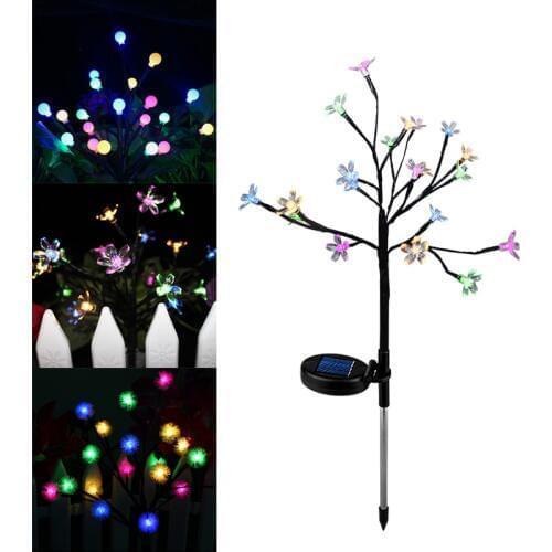 LED Solar Power Tree Light Outdoor Garden Lawn Landscape Lamp 20 LEDs Solar Lamp Patio Christmas Tree Fence Wedding Decoration