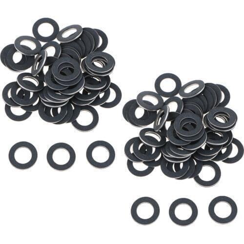 100X Engine Oil Drain Plug Metal Crush Washer Seal O-Ring for Toyota Lexus