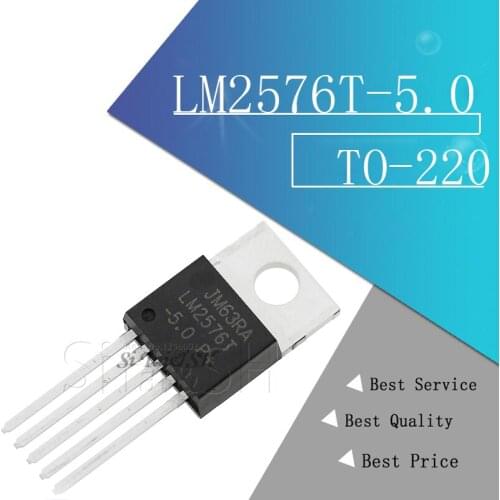 10PCS LM2576T-5.0 TO220 LM2576-5.0 TO-220 LM2576T-5 LM2576T-5V new and original IC