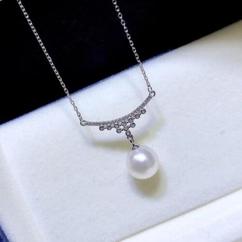 New Arrival 925 Sterling Silver Necklace Chain with Pendant Mountings Findings Jewelry Parts Fittings Accessories for Pearls