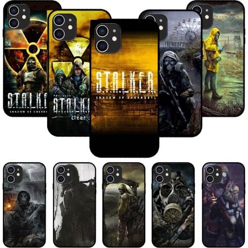 For iPhone 11 12 8 Plus Mini Pro X XR XS Max 4 5 7 6 6S 8 SE Phone Case Black Cover Coque Art Funda Soft Stalker Clear Sky