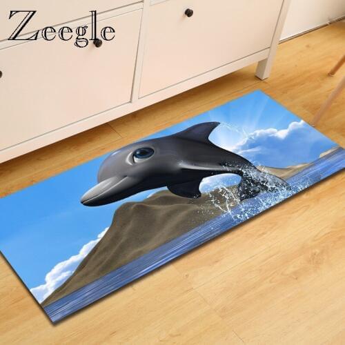 Zeegle Animal Long Living Room Carpet Welcome Home Door Entrance Mat Floor Mat For Bedroom Non-Slip Kitchen Carpet Hallway Rug