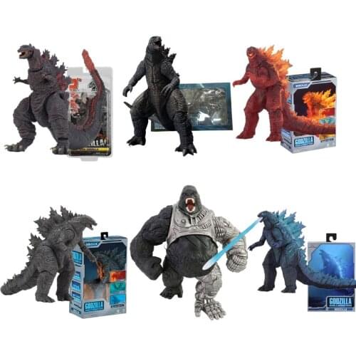 Kong Godzilla Anime Figures King of The Monsters Burning Nuclear Power Gojira Injection Energy SHF PVC Model Toys Action Figma
