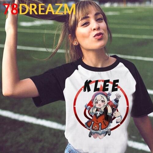 Genshin Impact t shirt top tees female print kawaii casual t shirt t-shirt kawaii