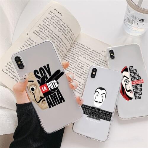 Spain TV Money Heist House Paper La Casa de papel Case For iPhone X XS XR 11 12 Pro Max Mini SE 2020 7 8 6 6S Plus 5 5S SE Coque