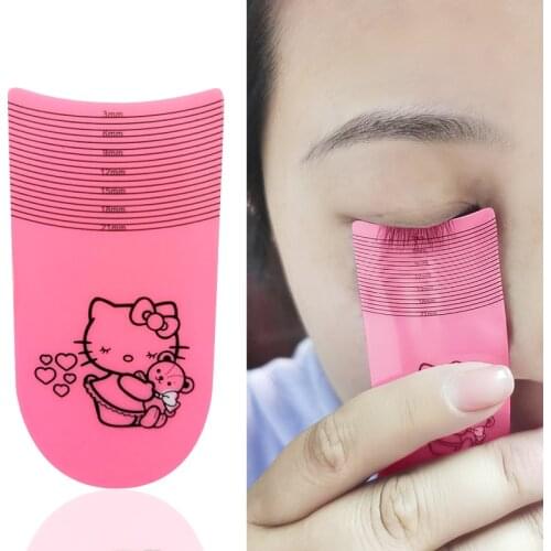 Eyelash Extension Rulers 10-1000pcs/lot Lashes Tools Eyelash Lift tools PVC Rulers Accpet make own logo wholesale Makeup tools