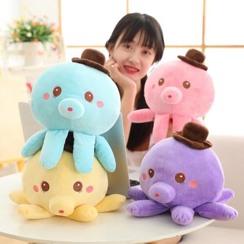 25cm Lovely Octopus Plush Toys Stuffed Pillow Sea Animals Dolls Soft Baby Appease Pillow for Children Kids Girls Christmas Gifts