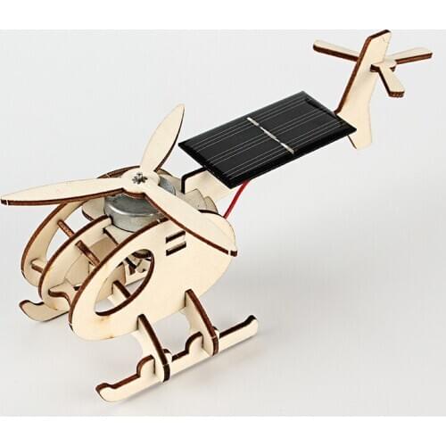 Mini Solar Aircraft DIY Technology Small Creation Interesting Invention of Pupils'Puzzle Toys