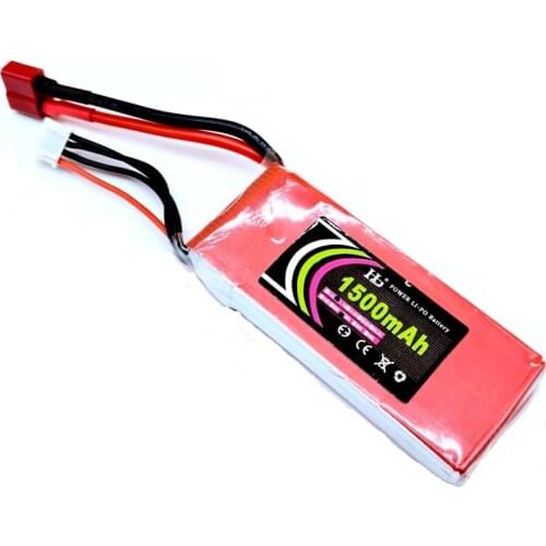 RC Airplane Model Lithium Lipo Battery 2S 3S 4S 7.4V 11.1V 14.8V 1800 2200 1300 1000mah T JST XT60 Plug