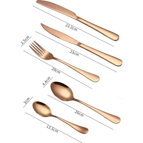 Golden Dinnerware Set Stainless Steel Tableware Luxury Cutlery Set Vintage Quality Knife Fork Dining Dinner Set Western