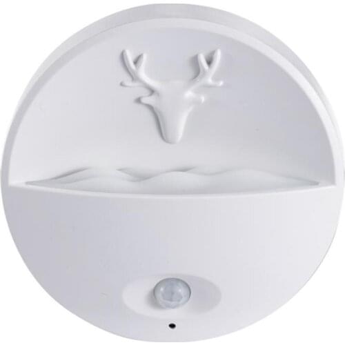 Wall-mounted Motion Sensor Night Light Automatic On/Off Rechargeable LED Sensor Closet Light Self-Stick Stair Lamp for Stairway