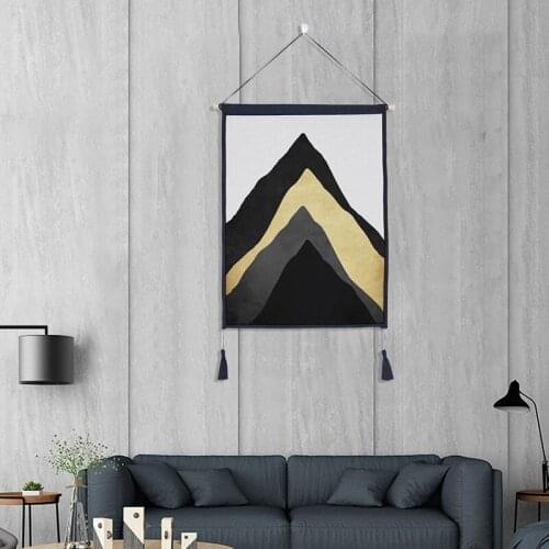 Nordic Simplicity Wall Hanging Tapestry Ridge Wall Art Background Cloth Home Wall Decor Tapestry 45X65cm