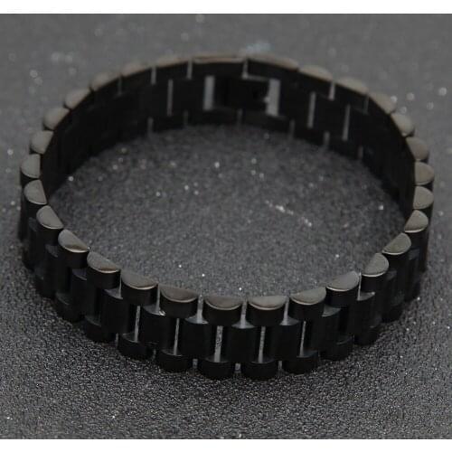 New Arrived fashion Men Hip Hop Bracelets 316L Stainless Steel Fashion Watch Band Bracelet Male Jewelry party rock Gifts